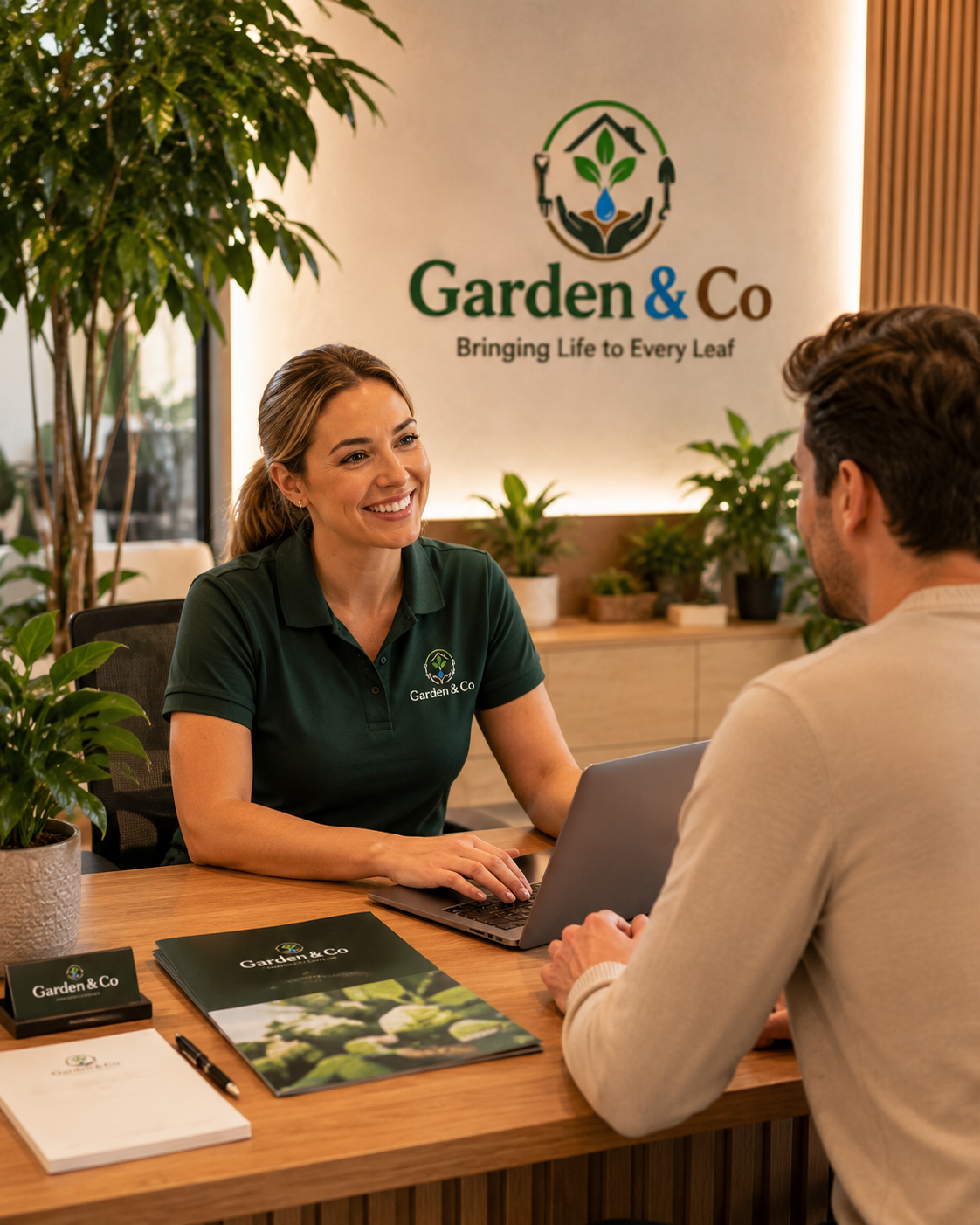 Garden & Co customer service consultation desk